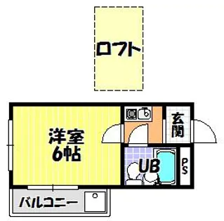 サンライズ中野【202号室】の間取り