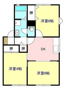 ハイカムール新津 C棟【1階】の間取り