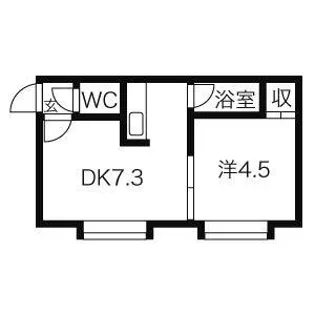 クルーズハウス環状通【101号室】の間取り