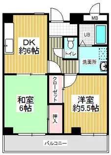 グランドハイツ岸本【7階】の間取り