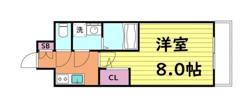 エスリード大阪グランフォート【3階】の間取り