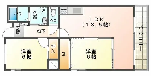 西築地ガーデンスクエア【203号室】の間取り