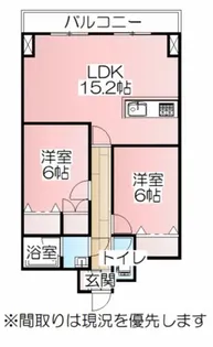 シュロス5条【206号室】の間取り