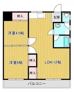 アーバンK【401号室】の間取り