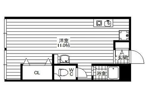 難波マンション東館【313号室】の間取り