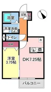 フルール青木【1階】の間取り