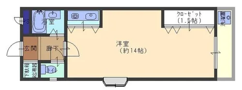 グリーンコートアラン【3階】の間取り