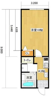 上三緒ベルエア【1階】の間取り