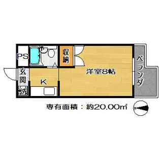 大久保ガーデンヒルズ【3-08号室】の間取り