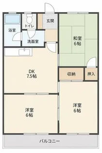 プチメゾン森林【3階】の間取り