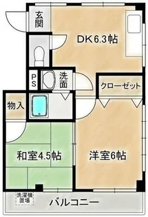 野久保ハイツ【3階】の間取り