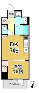 MAISHIN神戸三宮EAST【302号室】の間取り