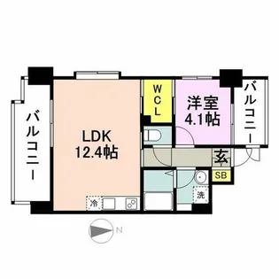 sho style HAKATA【0706号室】の間取り
