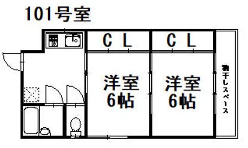 プルミエール東山二条【1階】の間取り