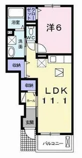 おおらいハイム【102号室】の間取り