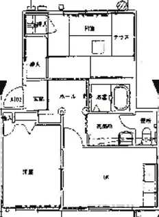 Villa元屋敷【1階】の間取り
