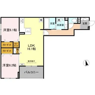 Field court【202号室】の間取り