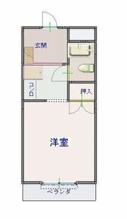 イーストヴィレッジ茨木【2階】の間取り
