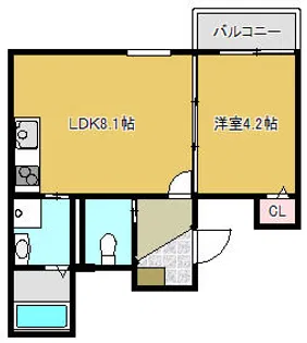 LIX大和田駅前【3階】の間取り