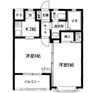 セザール一色館【109号室】の間取り