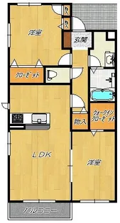 メゾン中野【2階】の間取り