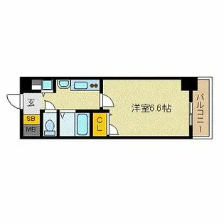 プレサンス本町プライム【3階】の間取り