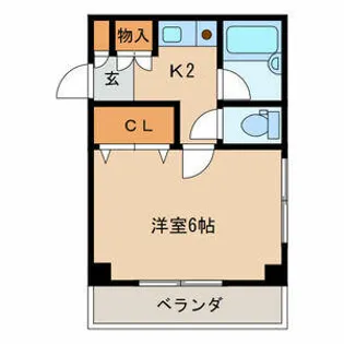 ニューウェステリア春日【4階】の間取り