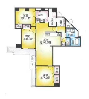 エバーグリーン淀川2号館【10階】の間取り