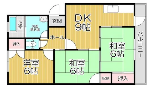 岩崎マンション【2階】の間取り