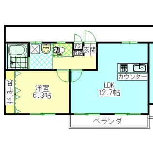 ホットファミリー【2階】の間取り