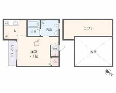MarinStudio和白【2階】の間取り