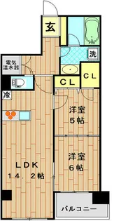 グレンパーク梅田北【11階】の間取り
