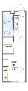 レオパレスメルベーユシャトー【206号室】の間取り