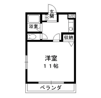 ドミール橘東岸和田【402号室】の間取り