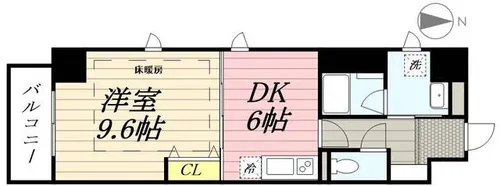 HF伏見レジデンス【0803号室】の間取り