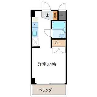 コスモシティ88【5階】の間取り