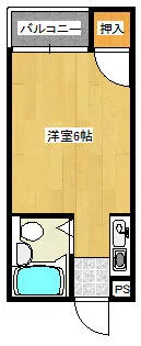 Clio cort shimae【102号室】の間取り