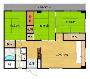 ユニティ足立【3階】の間取り