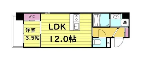 ウイルコート大今里【502号室】の間取り
