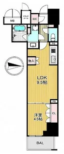 ブランズ大阪松屋町【11階】の間取り