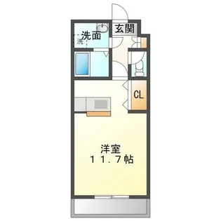 エスポアールOGAWAⅡ【103号室】の間取り