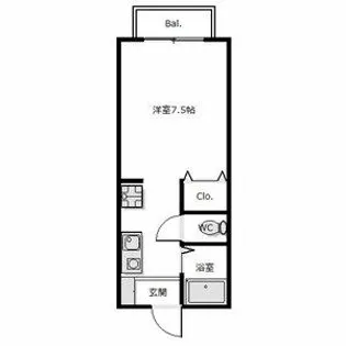 パルティールN棟【1階】の間取り