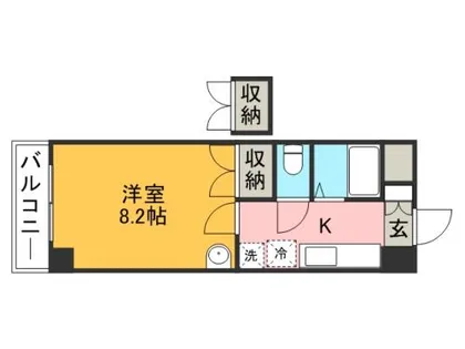 ロイヤル天神南【2階】の間取り