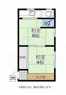 英アパート【209号室】の間取り