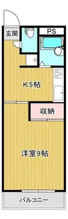シーザーズパレス不知火【305号室】の間取り
