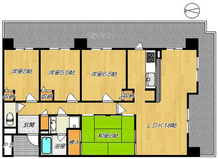 アークホール【5階】の間取り