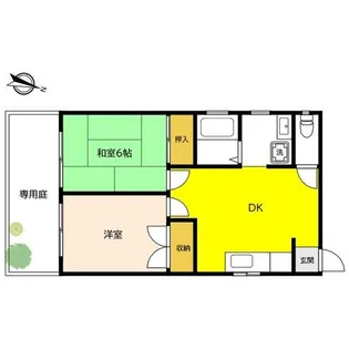 ヒメルハイム【1階】の間取り
