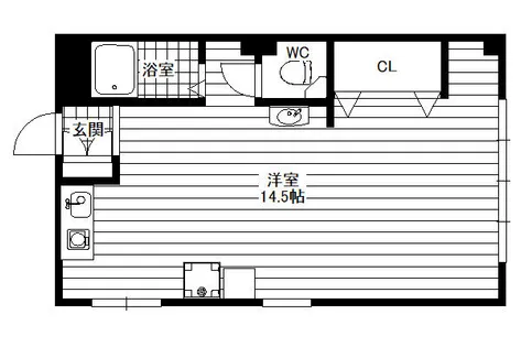 難波マンション西館【406号室】の間取り