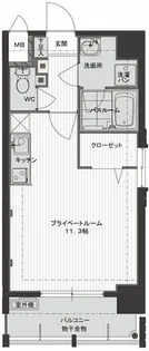 レジデンシャルヒルズ プライムスクエア【601号室】の間取り