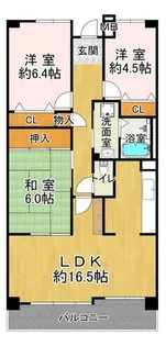 井吹西シティコート【11階】の間取り